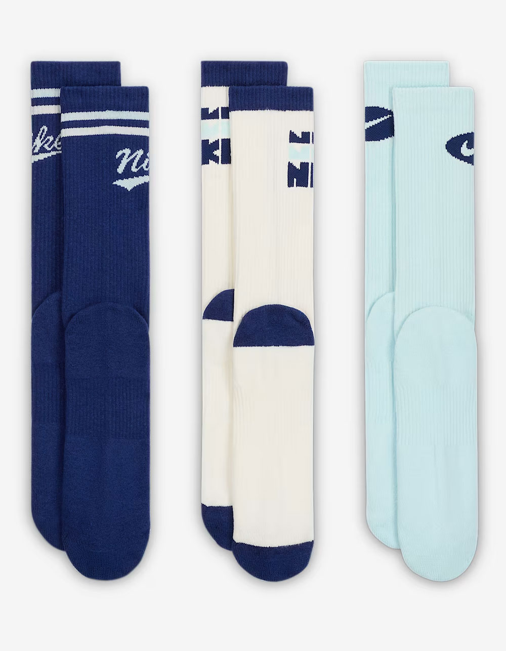 NIKE Everyday Plus 3 Pack Crew Socks