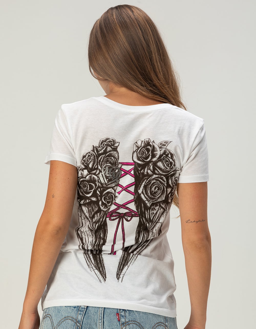 METAL MULISHA Corset Womens Tee - WHITE