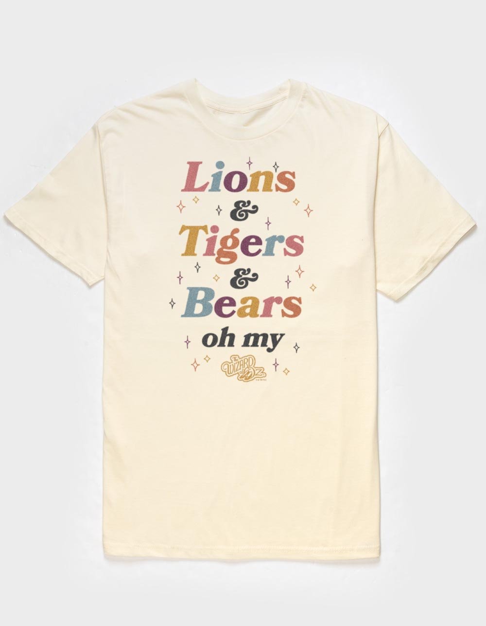 WIZARD OF OZ Lions & Tigers Bears Unisex Tee - NATURAL