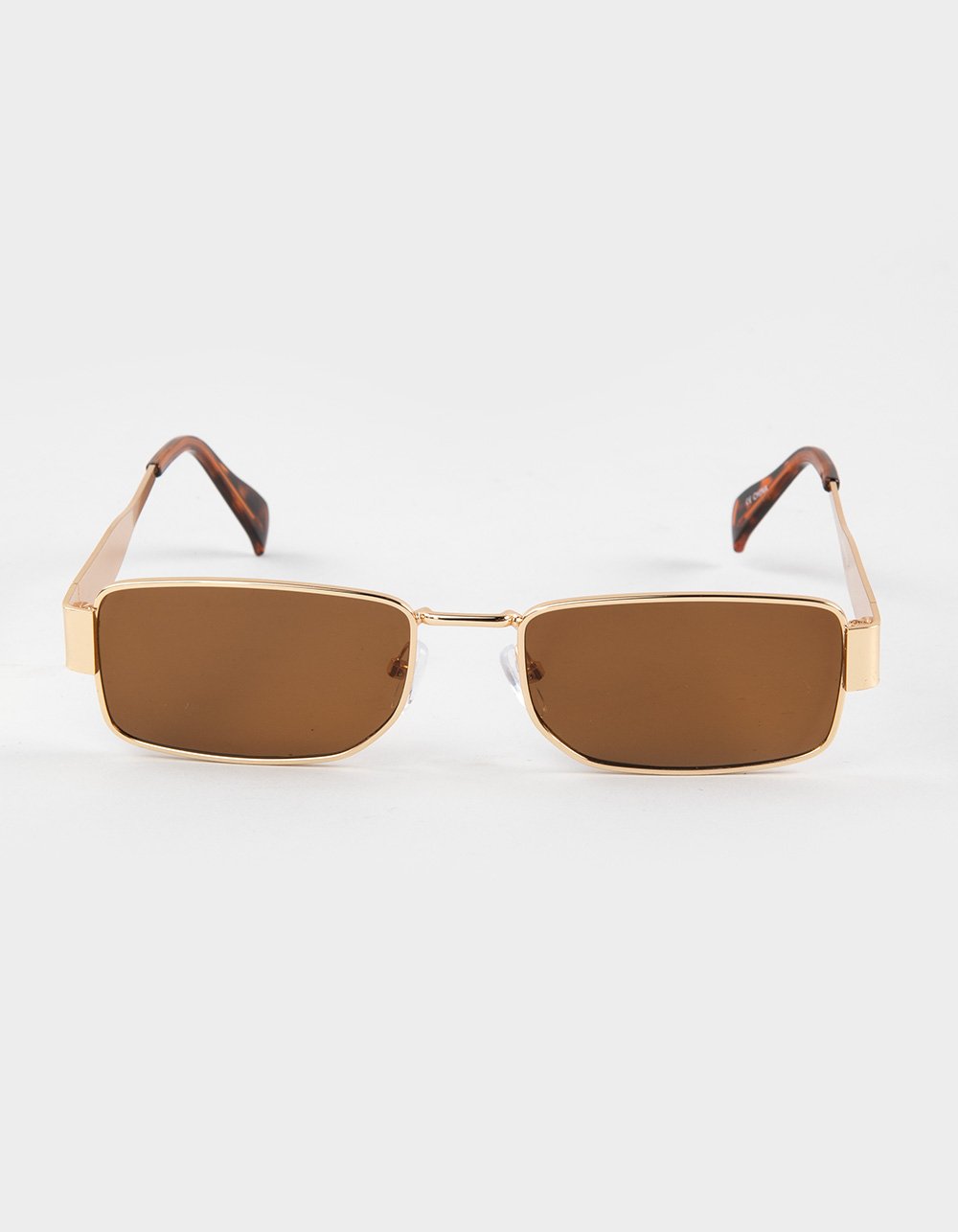 RSQ Rectangle Metal Sunglasses - GOLD