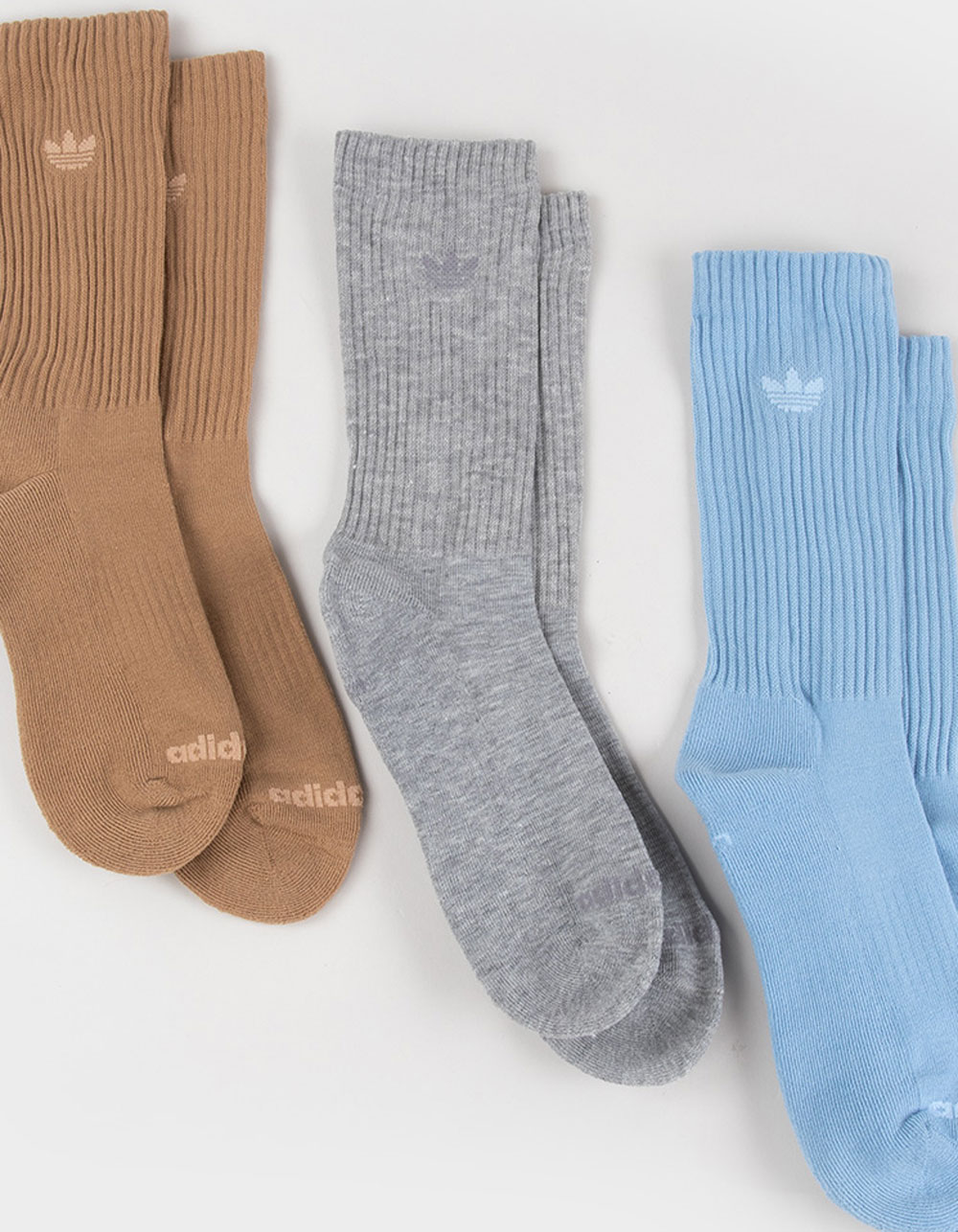 ADIDAS Originals 3 Pack Trefoil Crew Socks - MULTI