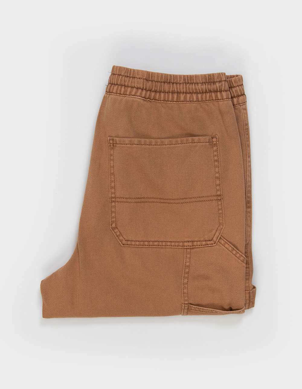 RSQ Mens Straight Fit Pull On Carpenter Pants - TOFFEE