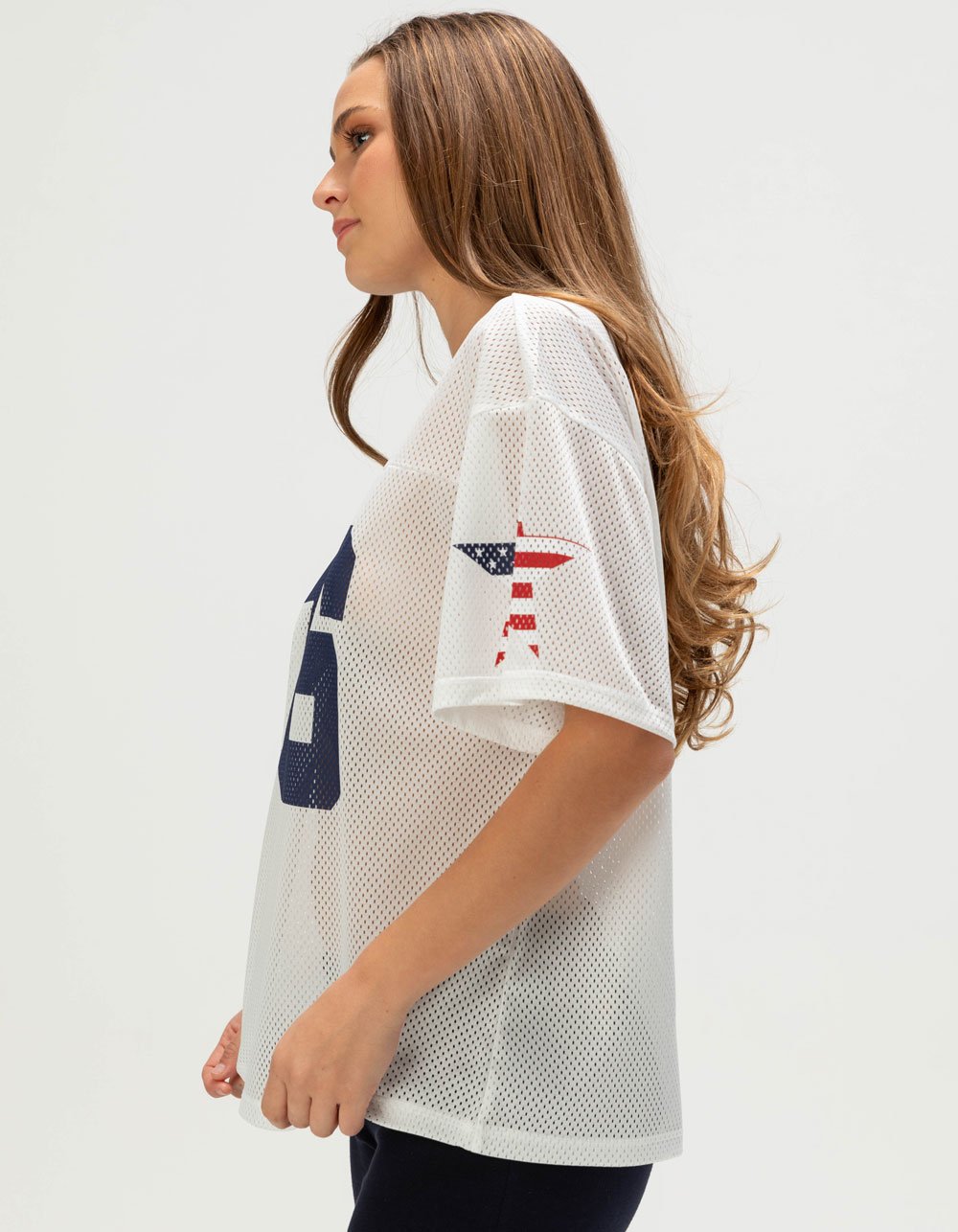 RSQ Womens 76 Star Jersey - WHITE