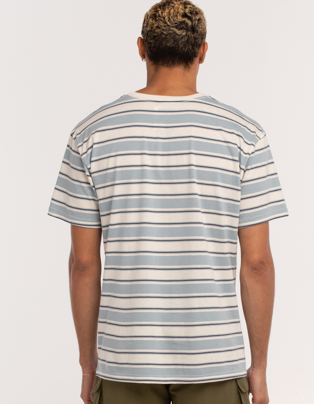 RSQ Oversized Striped Mens Tee - WHT/BLUE | Tillys