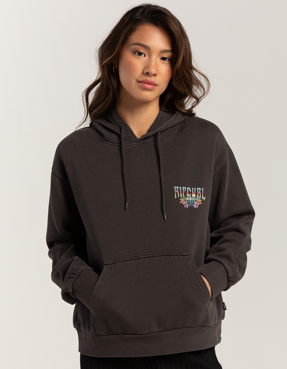 RIP CURL Block Party Womens Hoodie - WASHED BLACK | Tillys
