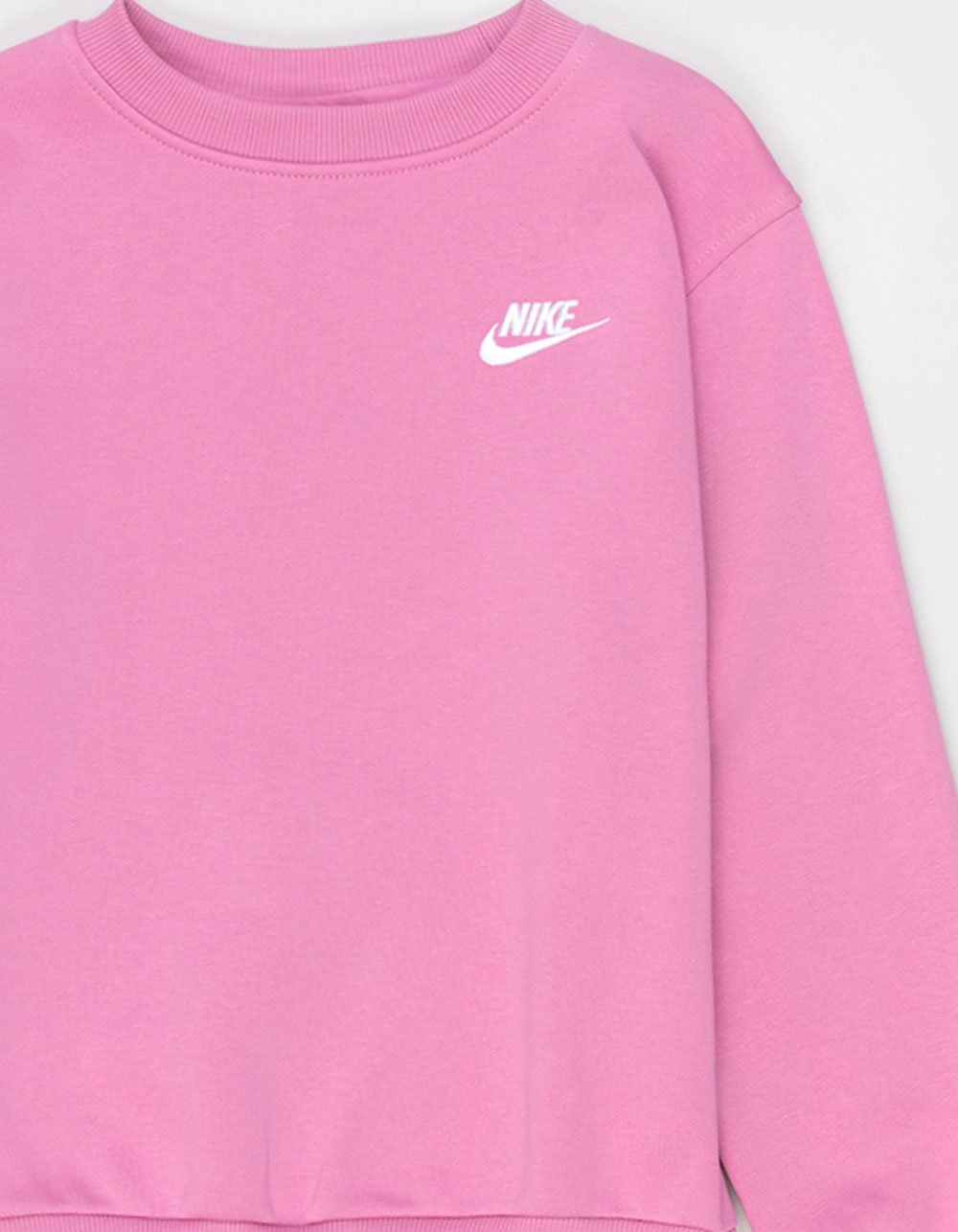 NIKE Sportswear Club Fleece Boys Crewneck Sweatshirt - PINK
