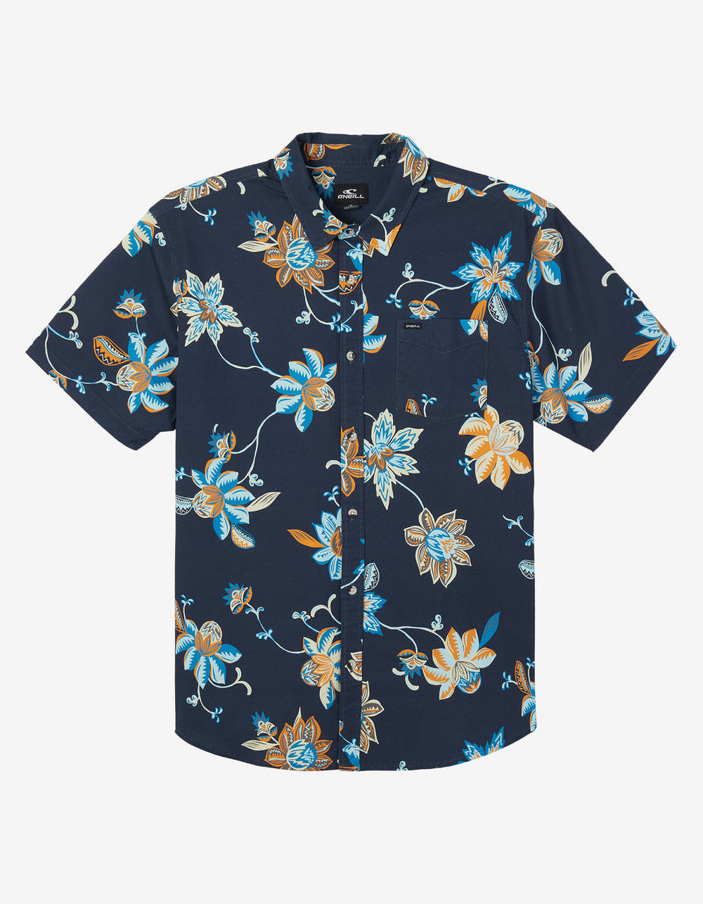 O'NEILL Quiver Stretch Mens Button Up Shirt NAVY Tillys