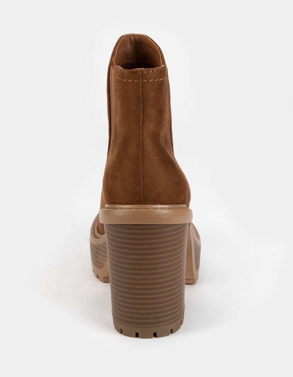 Soda platform womens chestnut chelsea boots Clearance