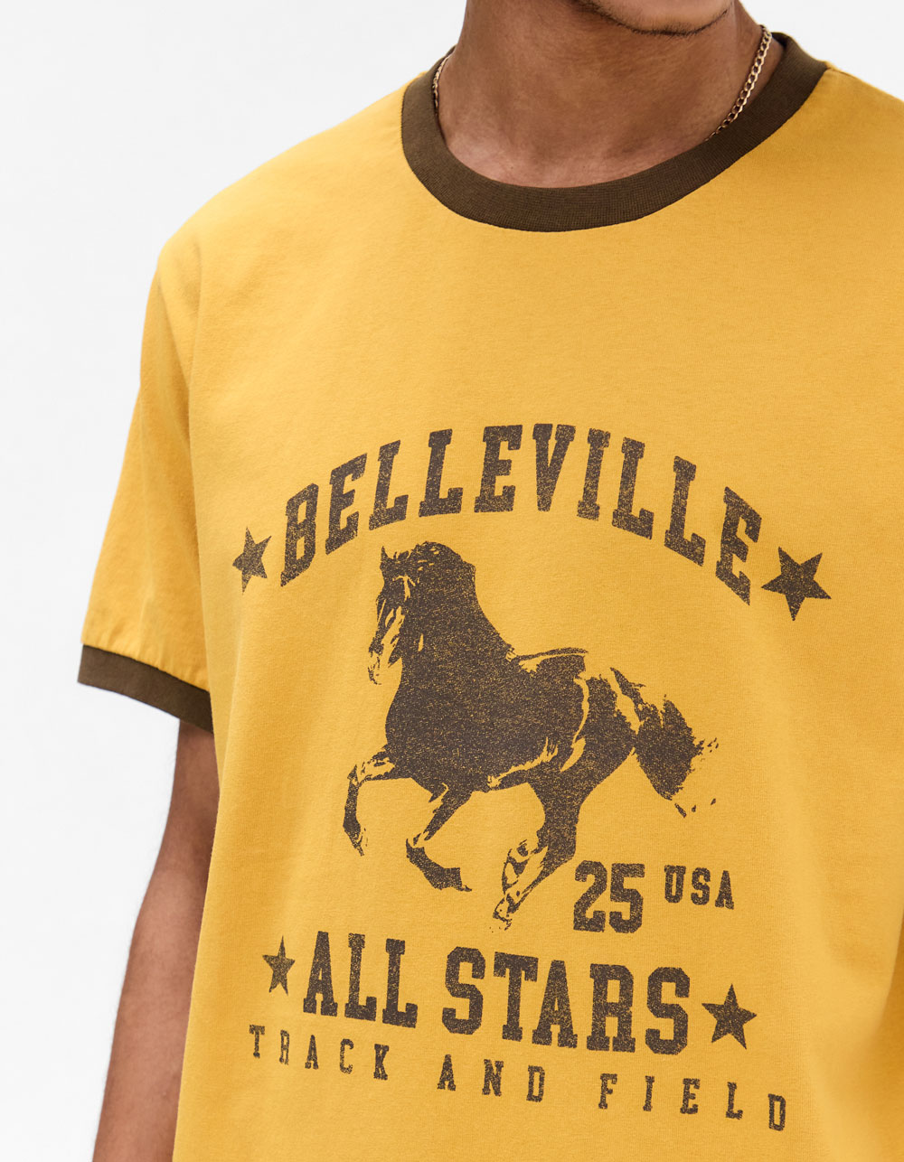 BDG Urban Outfitters Belleville Mens Tee - YELLOW
