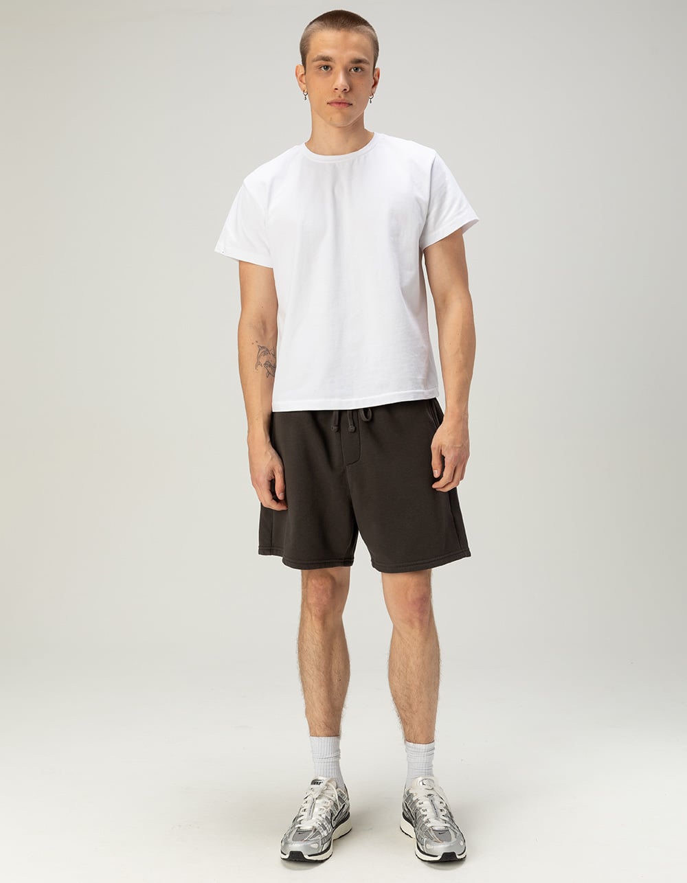 RSQ Mens Loose Sweat Shorts - WASHED BLACK