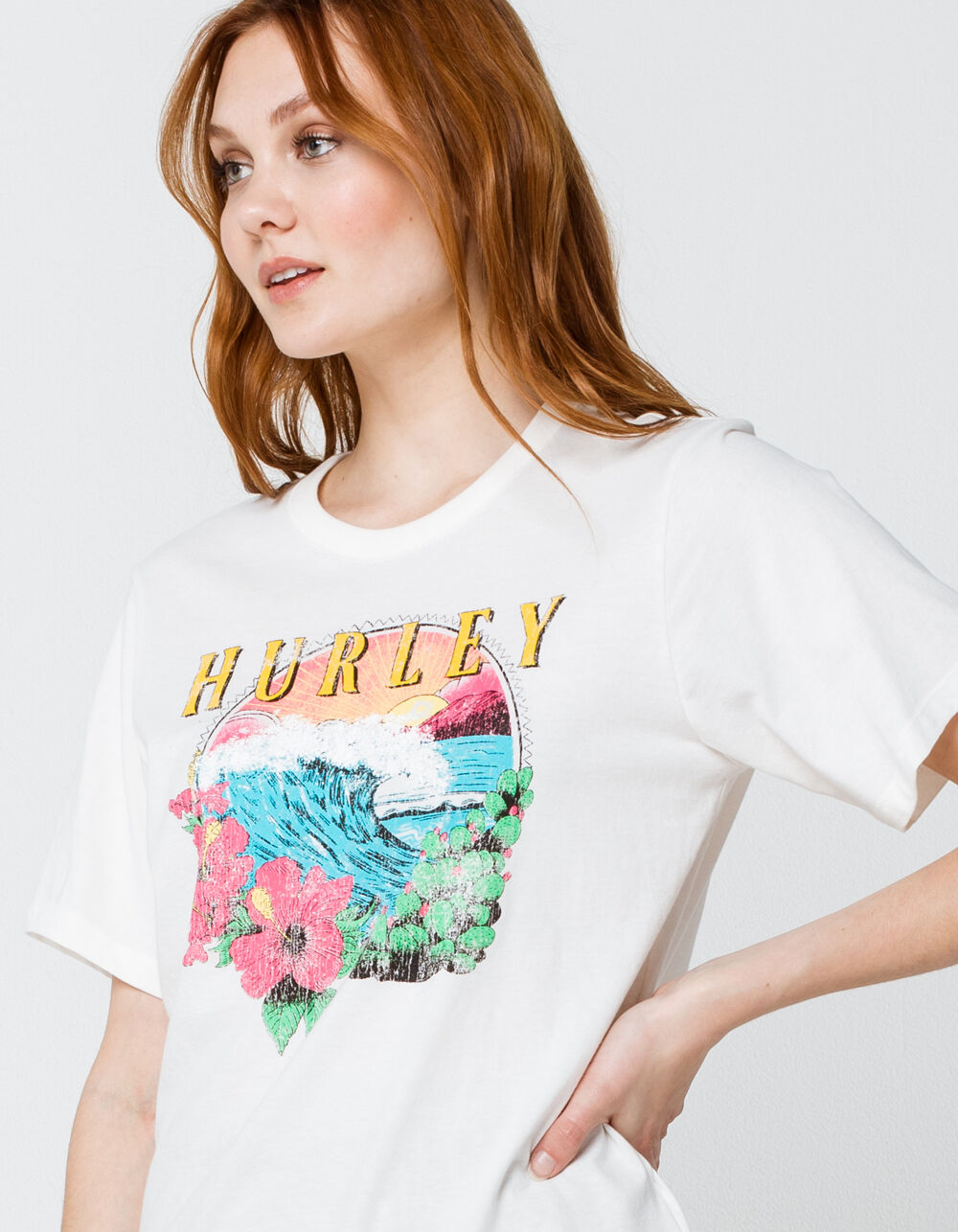 HURLEY Heat Wave Womens Tee - OFF WHITE | Tillys
