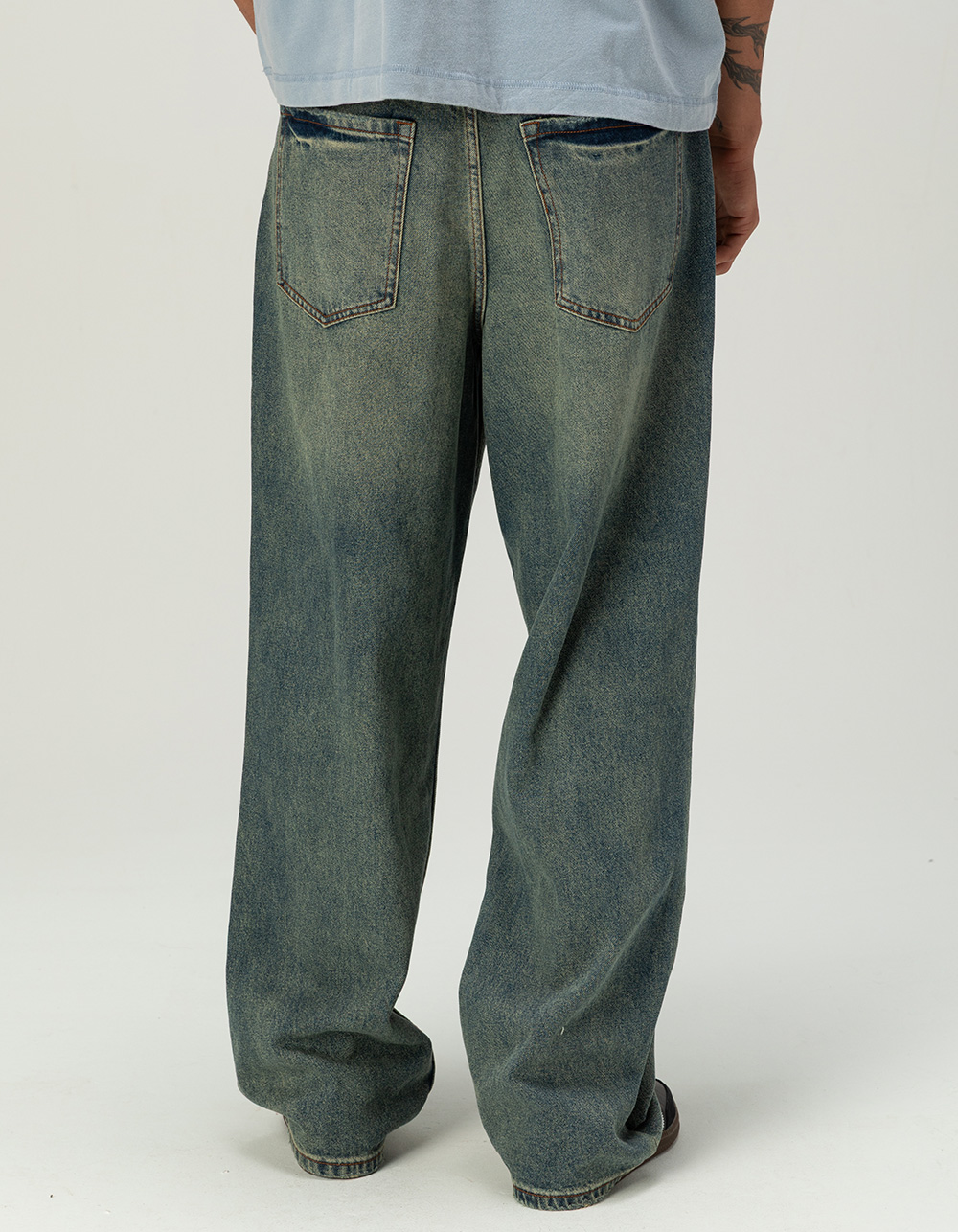 RSQ Mens Baggy Jeans - MEDIUM STONE