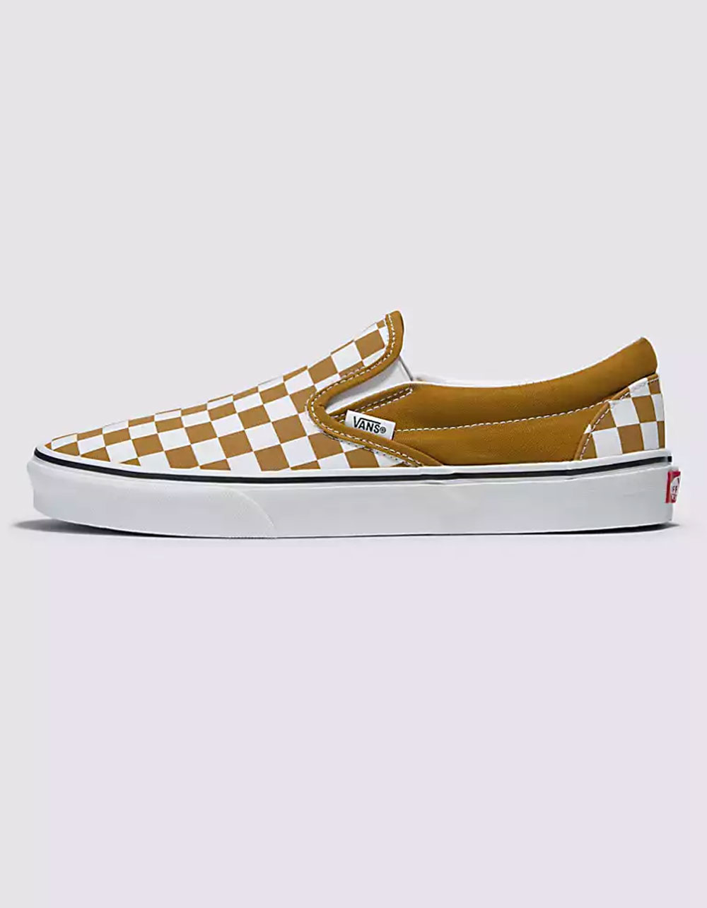 VANS Checkerboard Classic Slip-On Shoes - CAMEL | Tillys