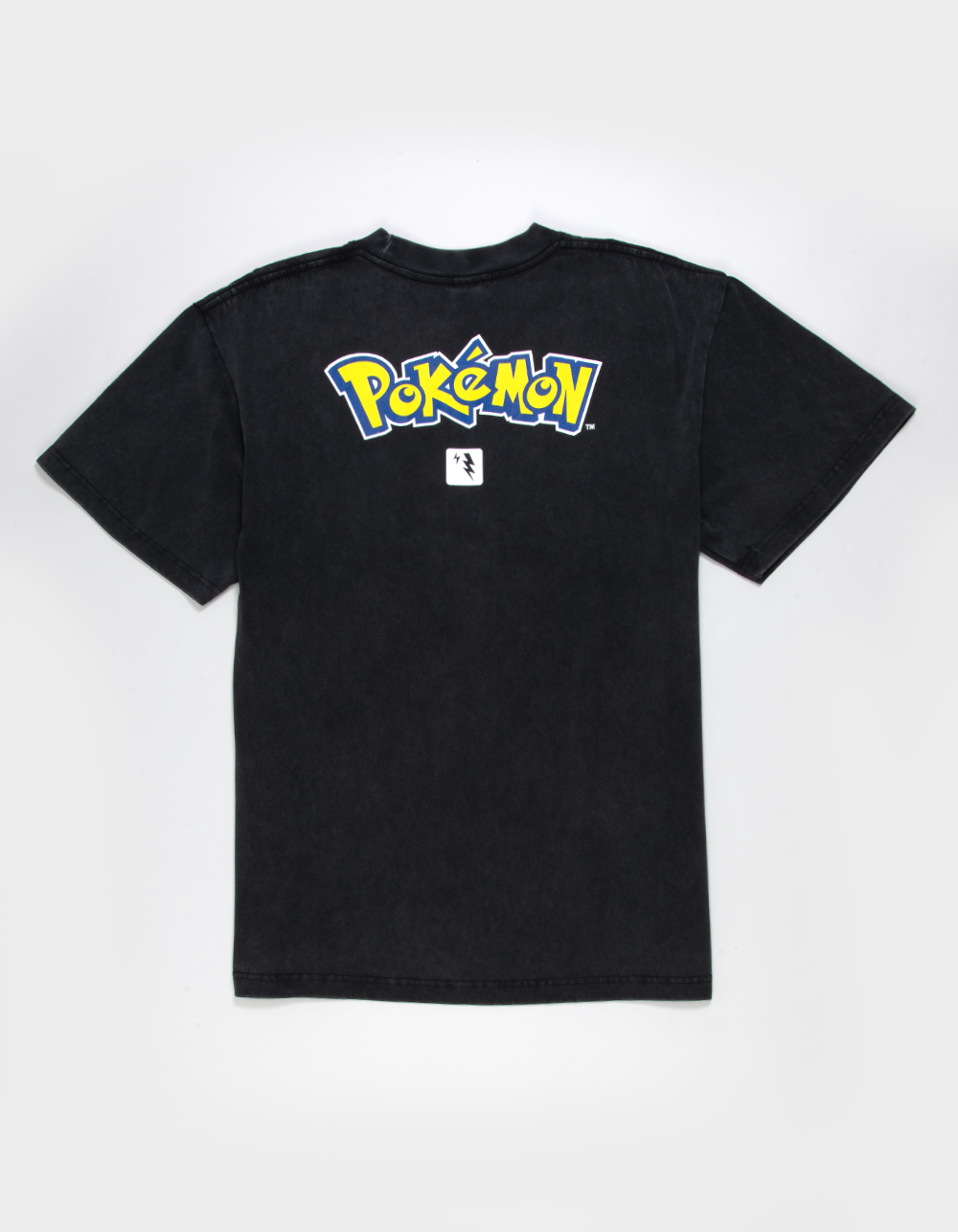 POKEMON Pikachu Mens Boxy Tee - WASHED BLACK