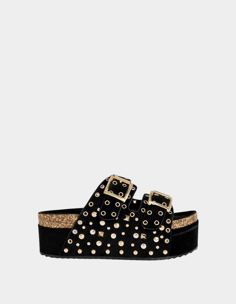 AZALEA WANG Kaegan Womens Flatform Sandals - BLACK