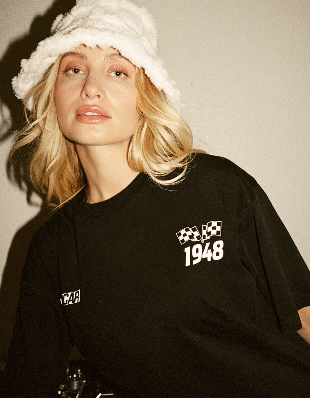 TILLYS x NASCAR Track Mens Boxy Tee - BLACK