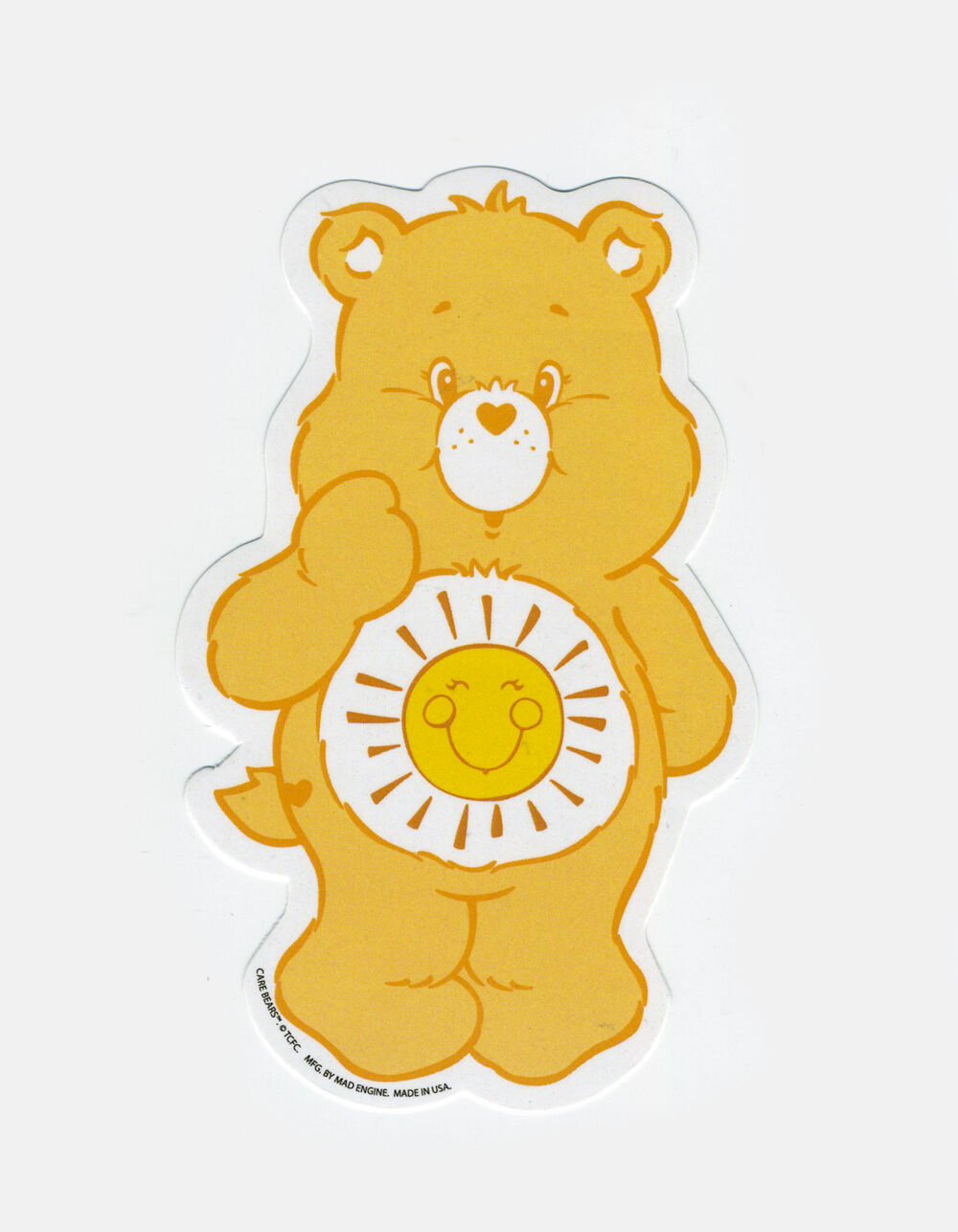 CARE BEAR Funshine Bear Sticker - YELLOW