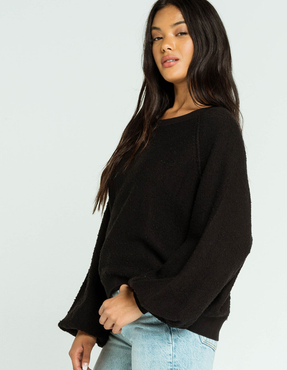 FREE PEOPLE Found My Friend Womens Pullover - BLACK | Tillys