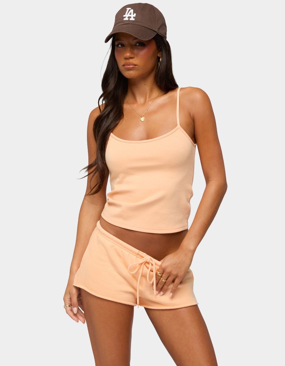 EDIKTED Cataleya Tank Top - ORANGE