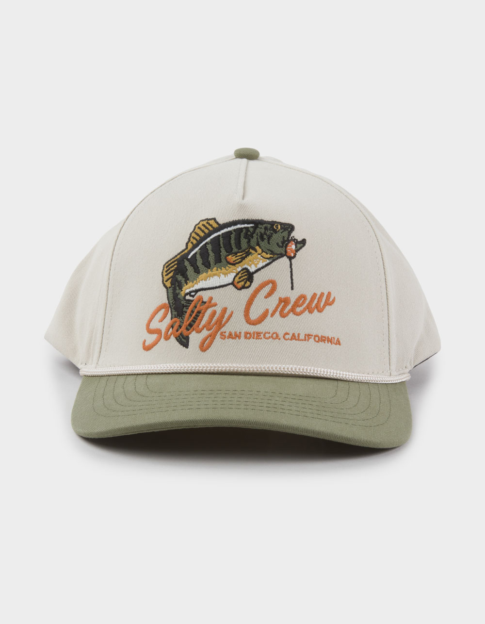 SALTY CREW Bareback 5 Panel Snapback Hat - Cream Combo