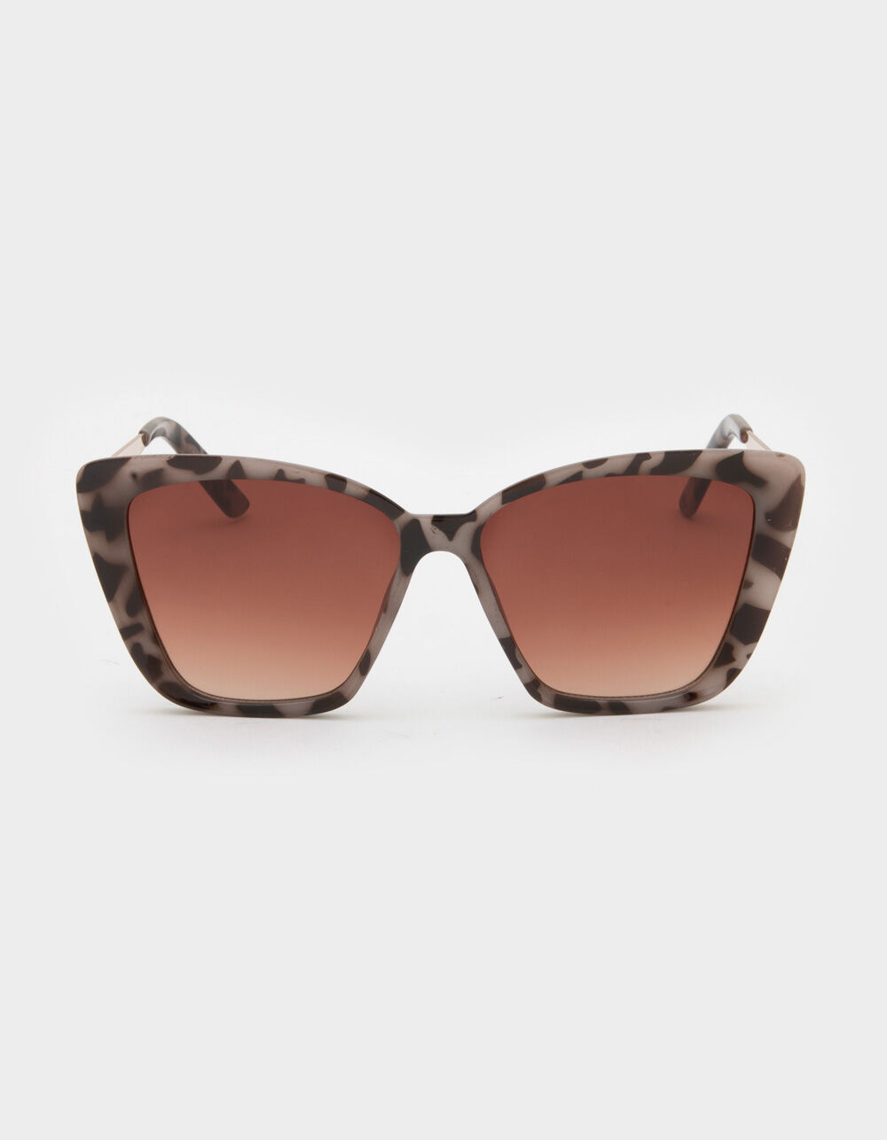 Tortoise Plastic Cat Eye Sunglasses GRAY TORTOISE Tillys