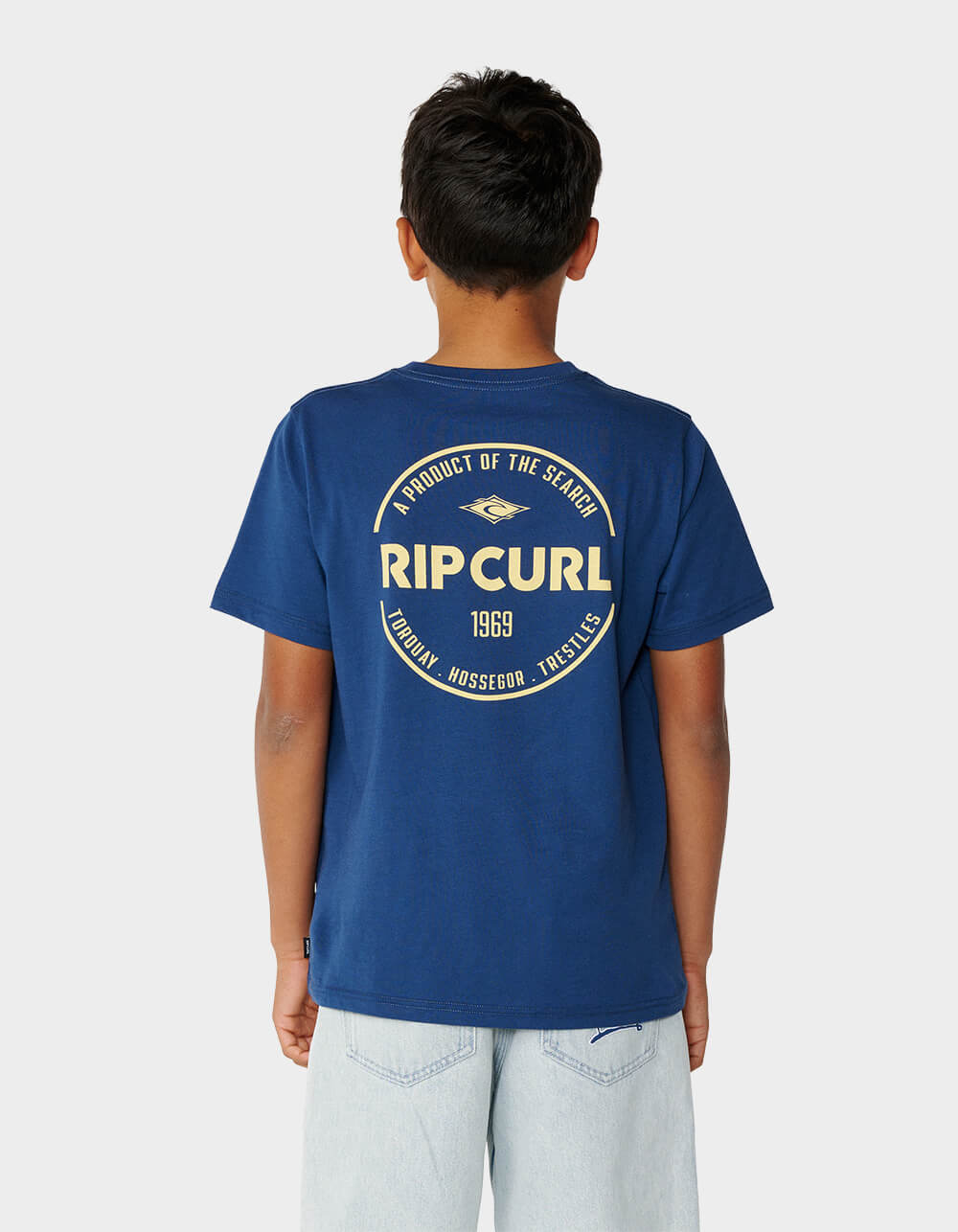 RIP CURL Staple Boys Tee - WASHED NAVY
