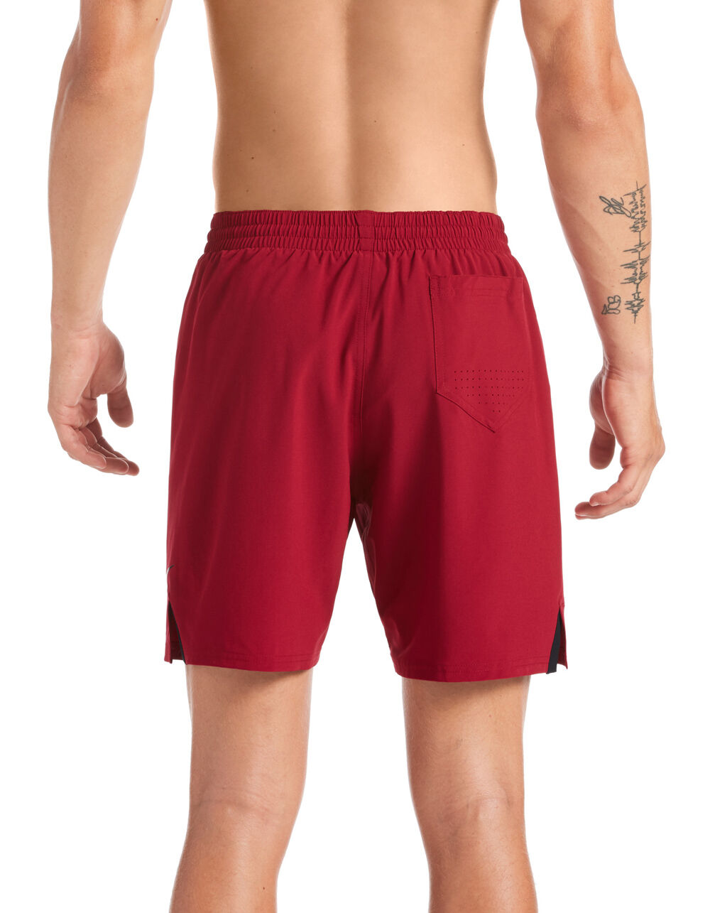 NIKE Solid Mens Red Boardshorts image number 4