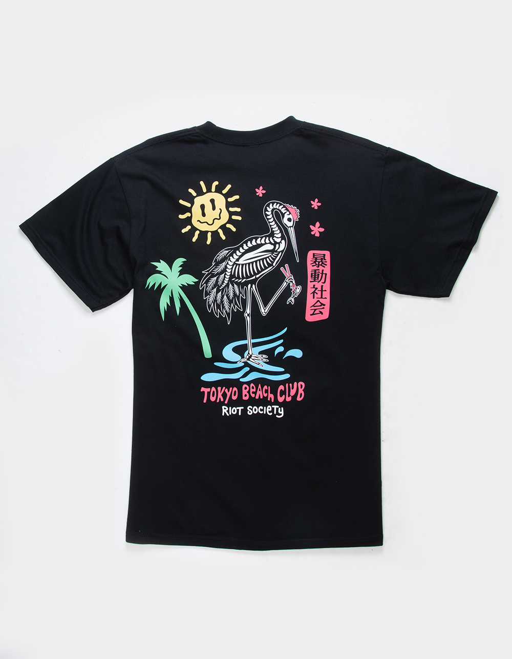 RIOT SOCIETY Tokyo Beach Club Mens Tee - BLACK | Tillys