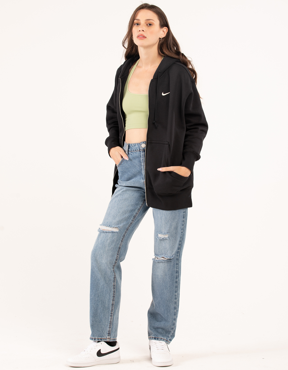 NIKE Sportswear Phoenix Fleece Womens Oversized Zip-Up Hoodie