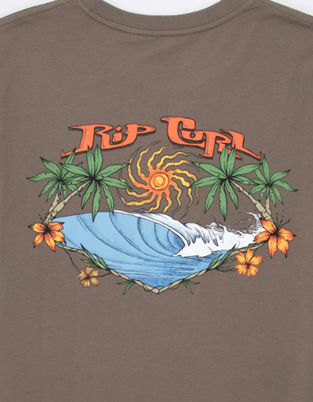 RIP CURL Hazed & Tubed Boys Tee - LIGHT BROWN