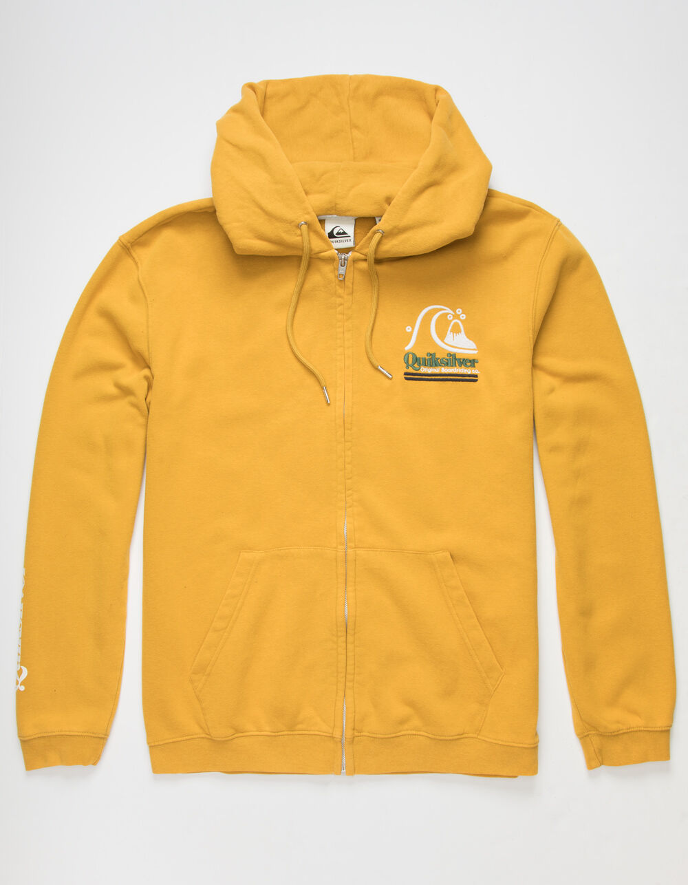 QUIKSILVER Sweet As Slab Mens Yellow Zip Hoodie YELLOW Tillys