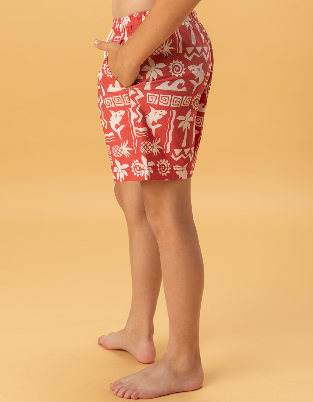 RSQ Boys Matisse Swim Trunks - BERRY