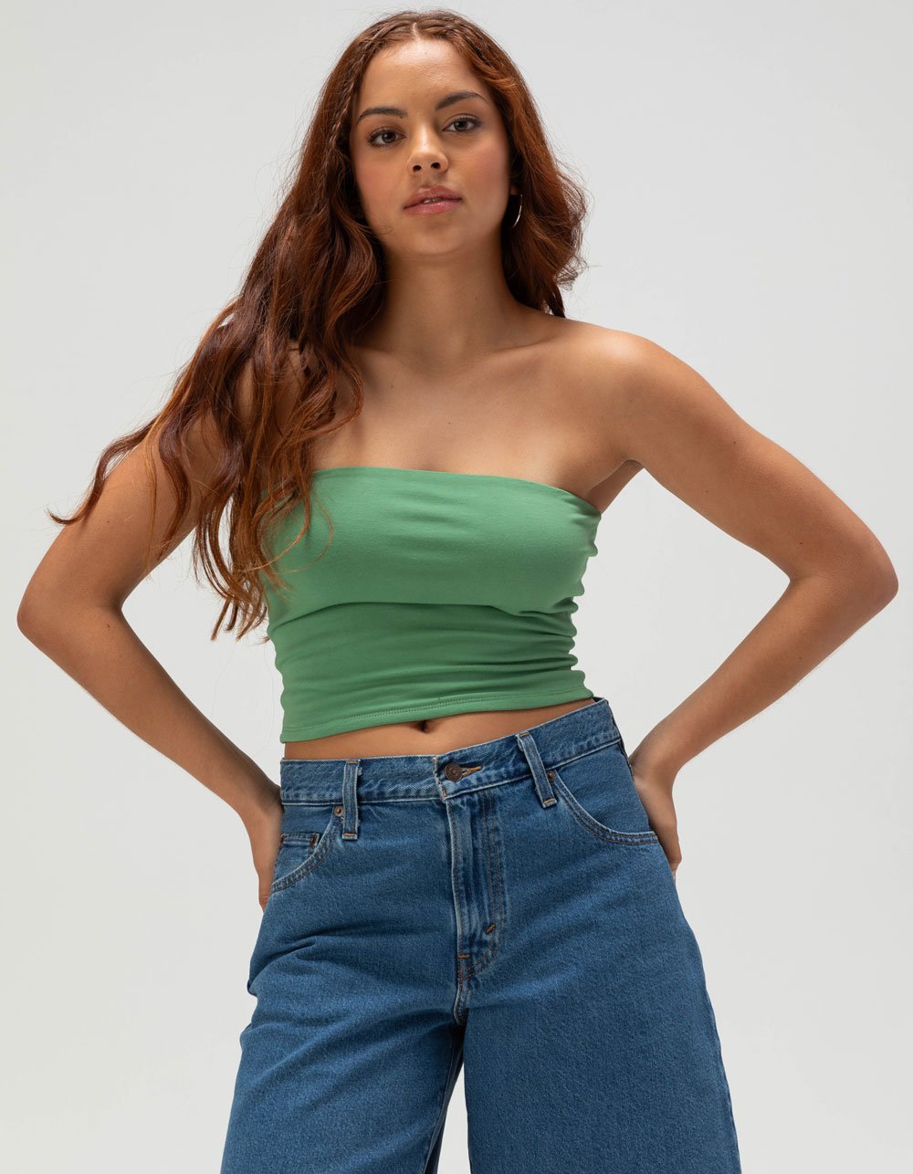 TILLYS Womens Tube Top - GREEN