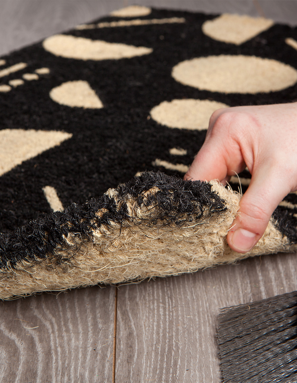 Domino Doormat - BLACK