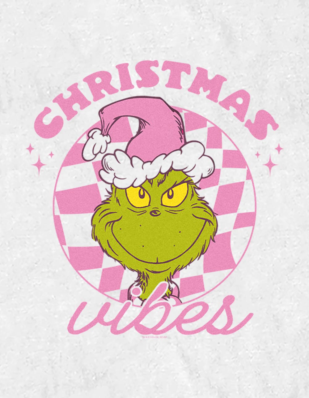 DR. SEUSS Christmas Vibes Grinch Unisex Tee - WHITE