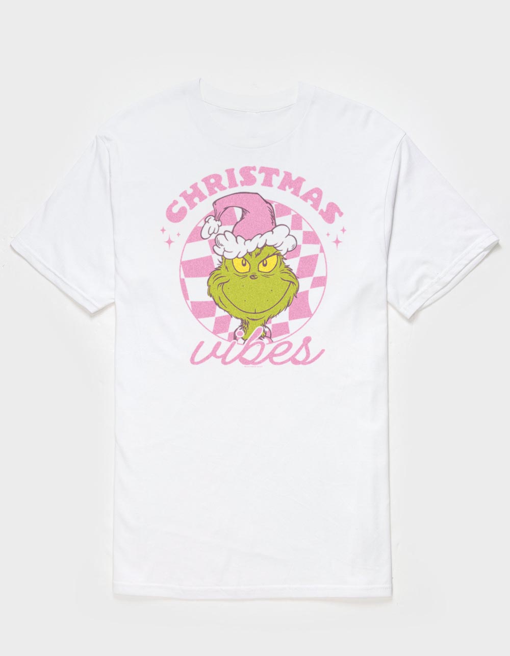 DR. SEUSS Christmas Vibes Grinch Unisex Tee - WHITE