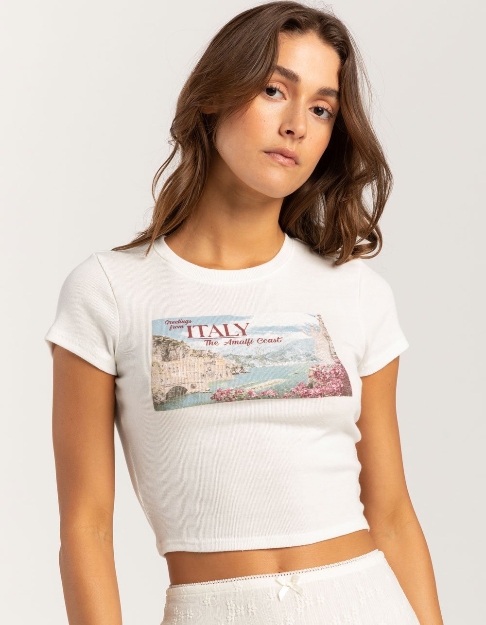 RSQ Womens Italy Baby Tee