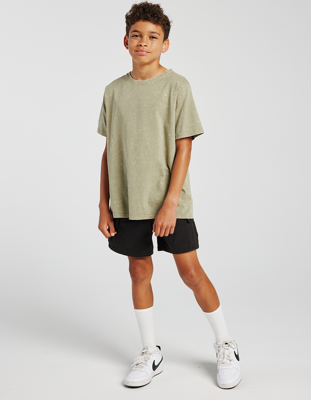 RSQ Boys Pull On Cargo Shorts - BLACK
