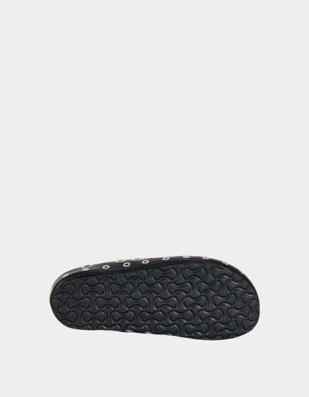 AZALEA WANG Marsha Grommet Womens Mules - BLACK