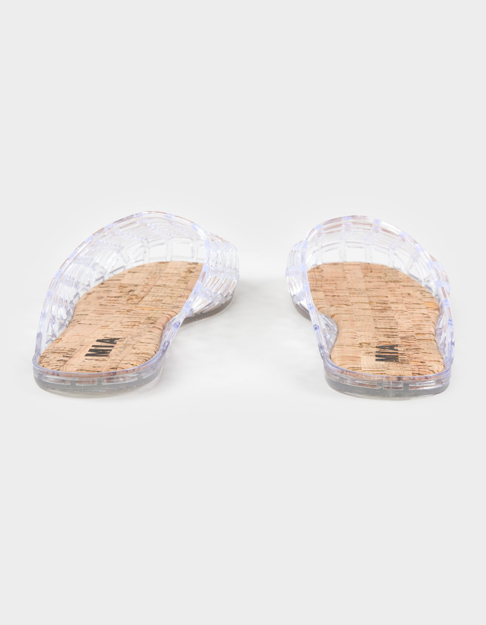 MIA Darby Jelly Womens Mules - CLEAR
