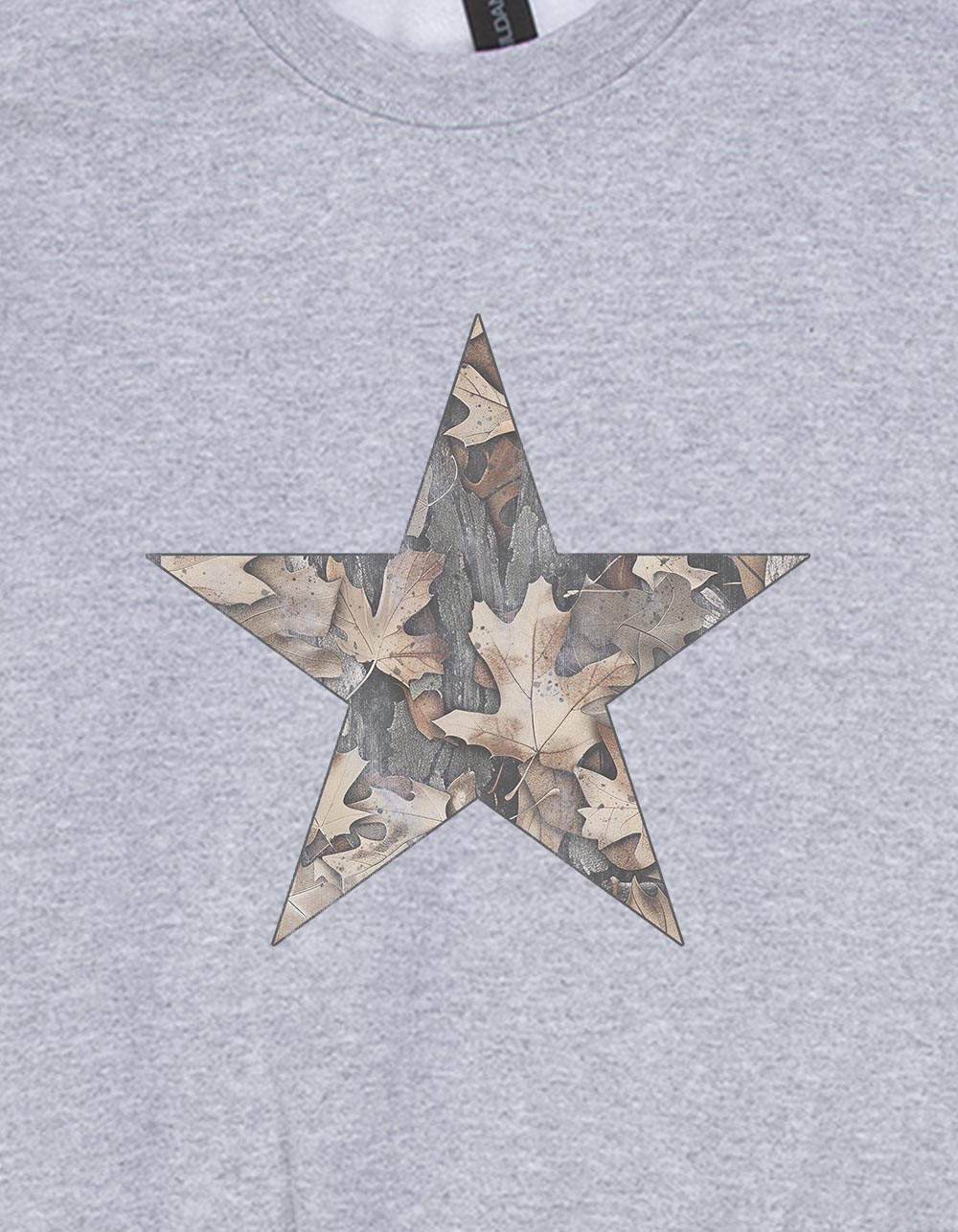 STAR Woodland Girls Crewneck Sweatshirt - HEATHER GRAY