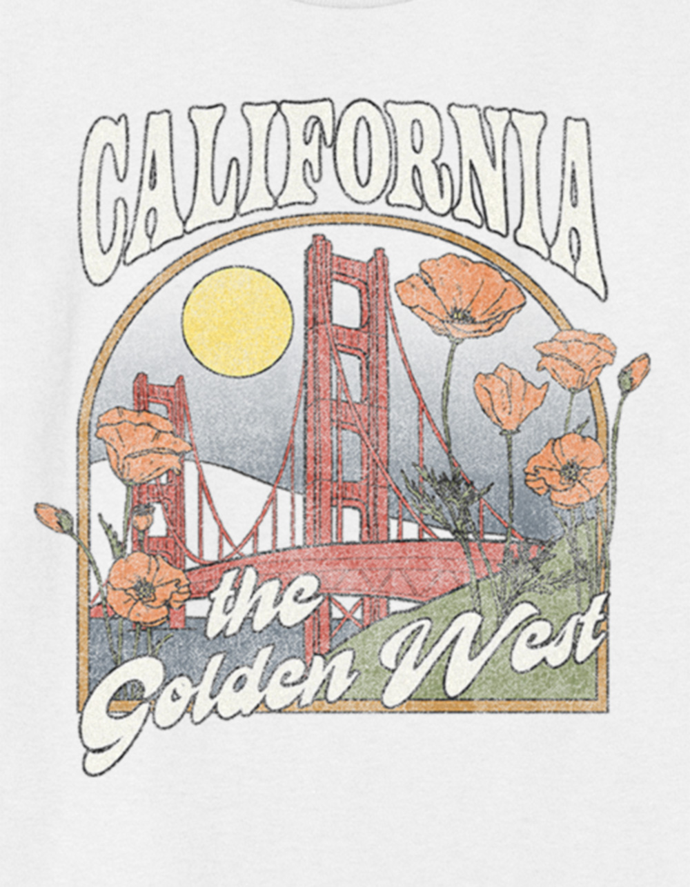 DESTINATION Golden West California Unisex Kids Tee - WHITE