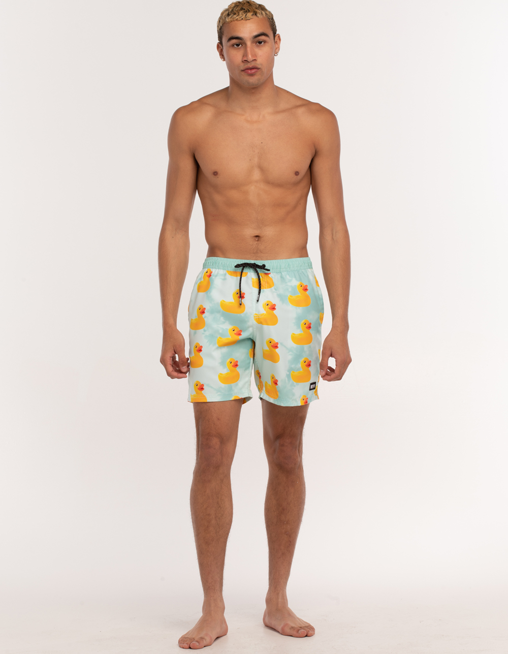 NEFF Ducky Glacier Volley Shorts - SILVER | Tillys