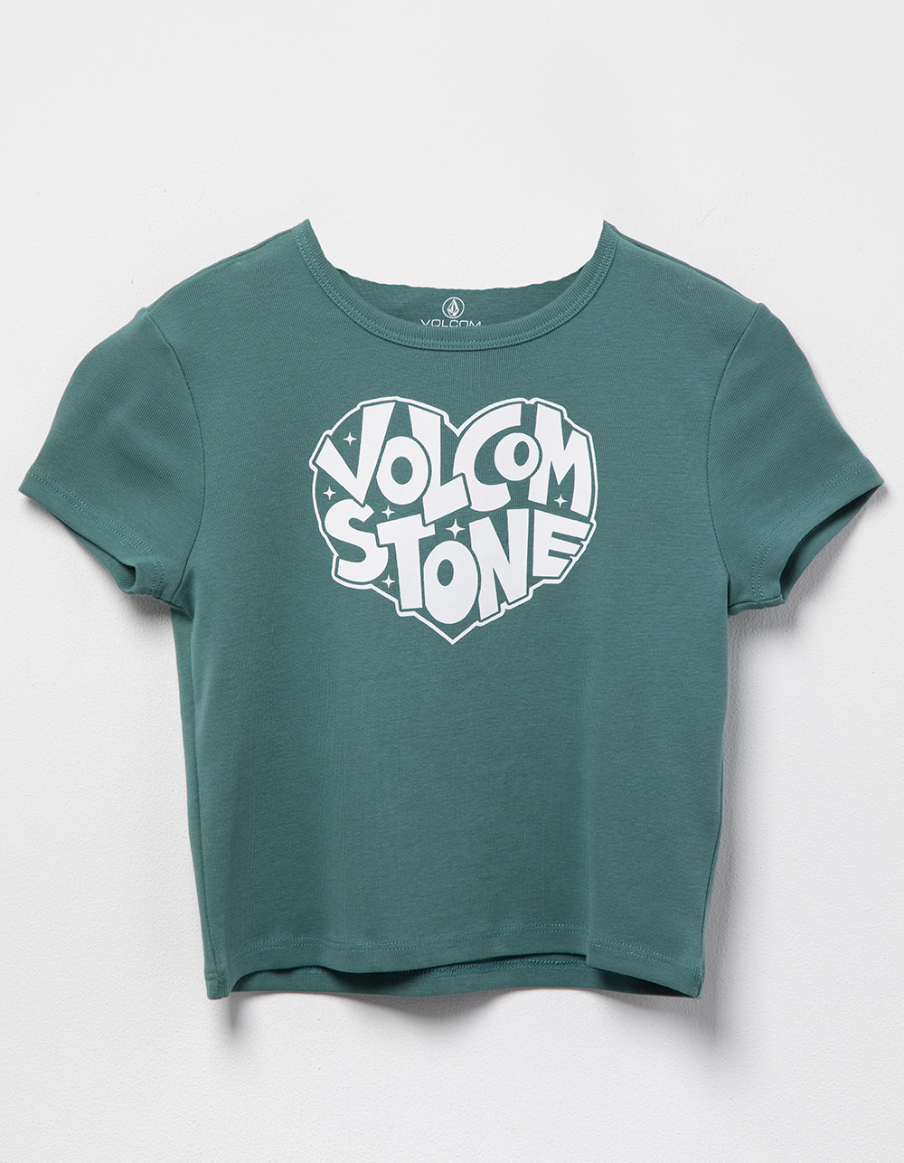 VOLCOM Have A Clue Girls Tee - TEAL GREEN