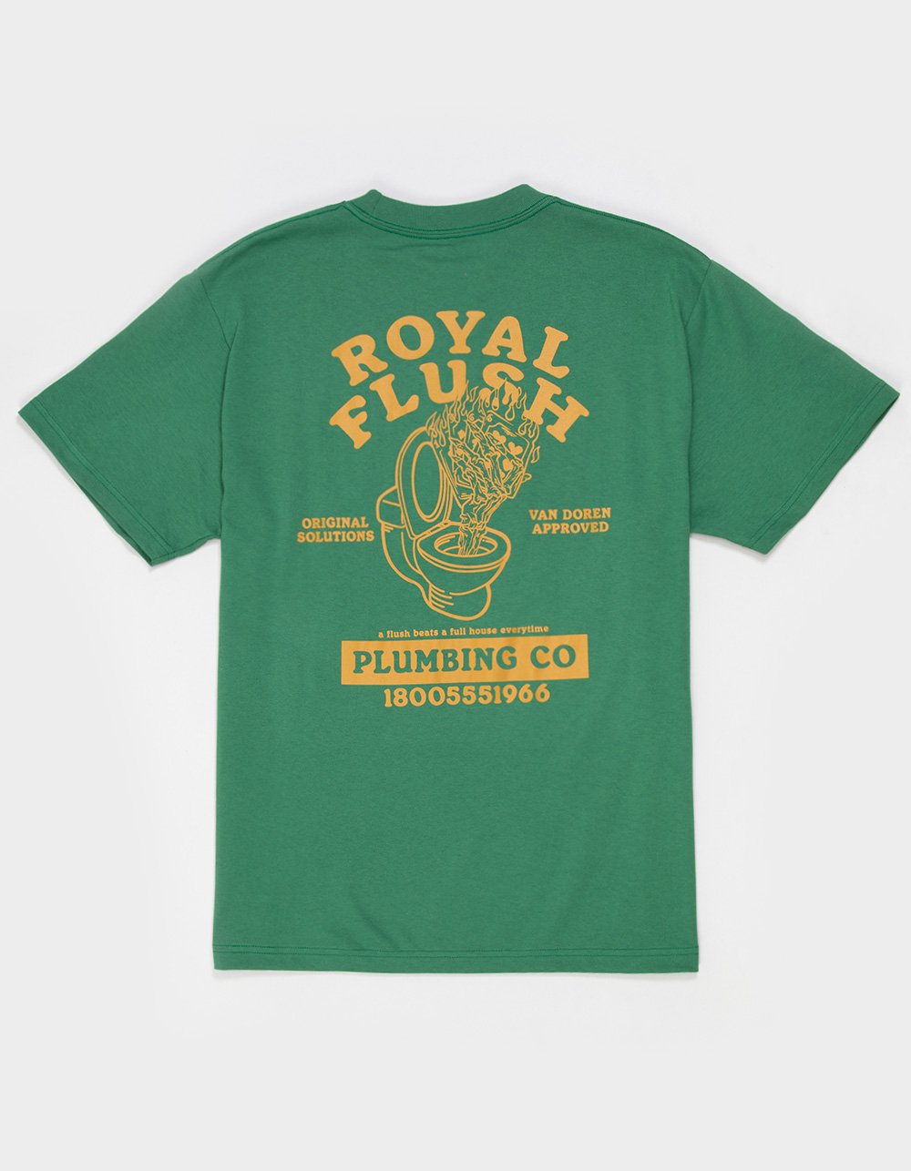 VANS Royal Flush Mens Tee - GREEN