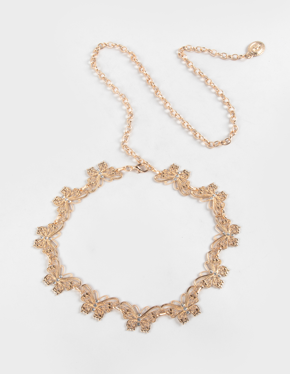 Dainty Butterfly Chain Belt - GOLD
