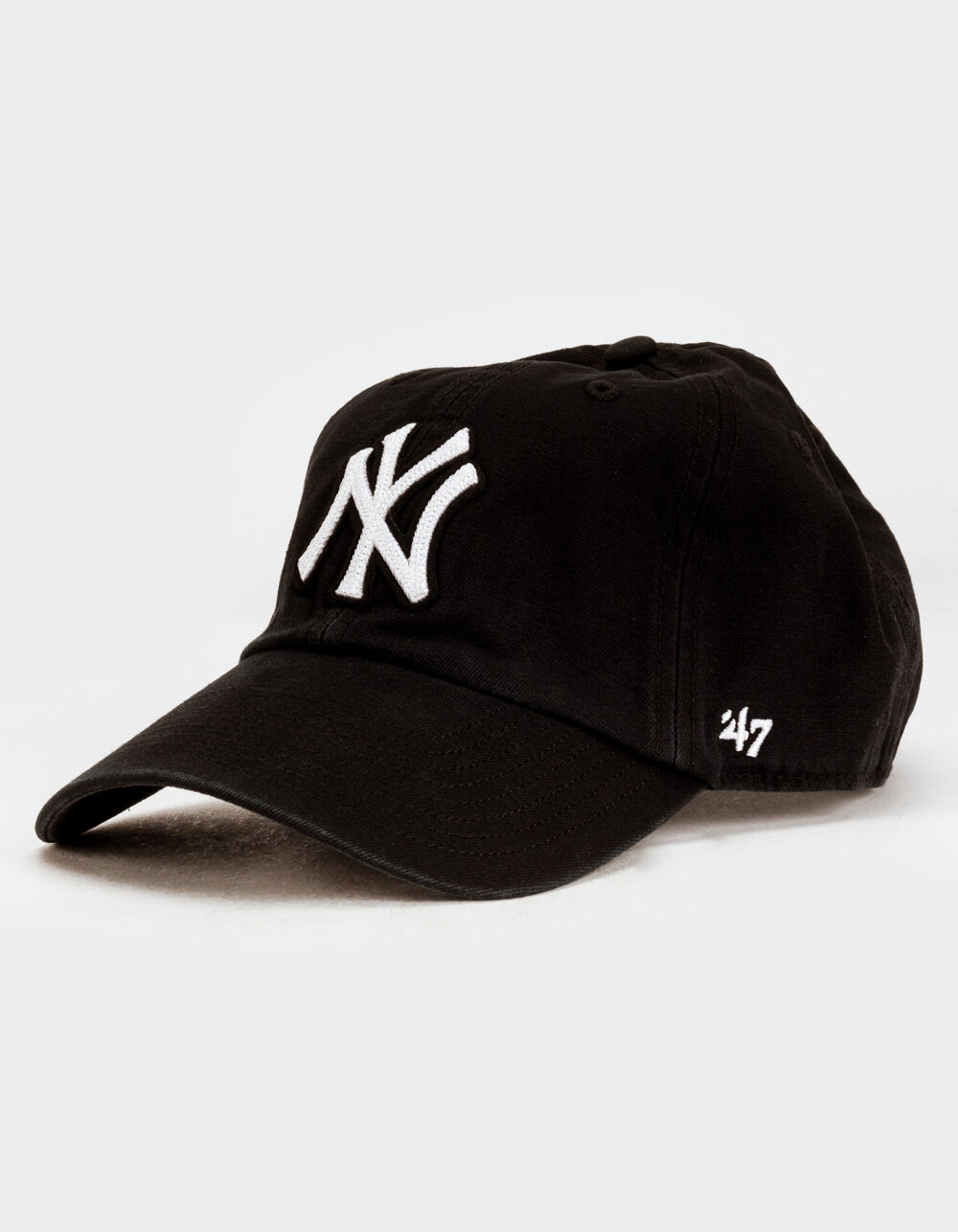 47 BRAND New York Yankees Baseball Strapback Hat - BLACK | Tillys