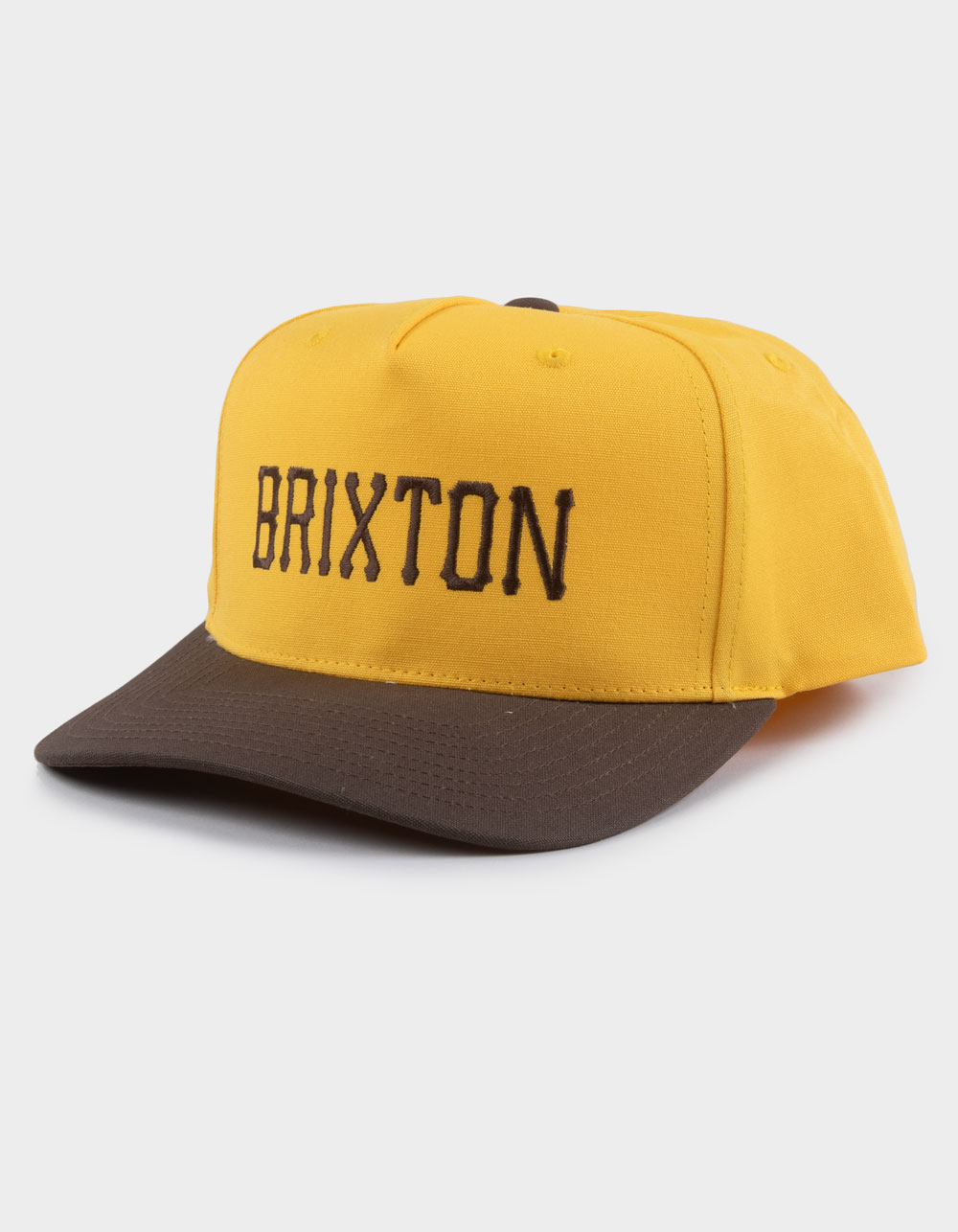 BRIXTON Home Run Snapback Hat - YELLOW COMBO
