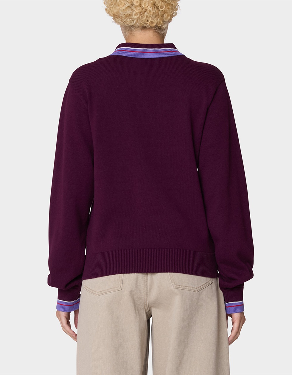 OBEY Goalie Polo Womens Sweater - RED