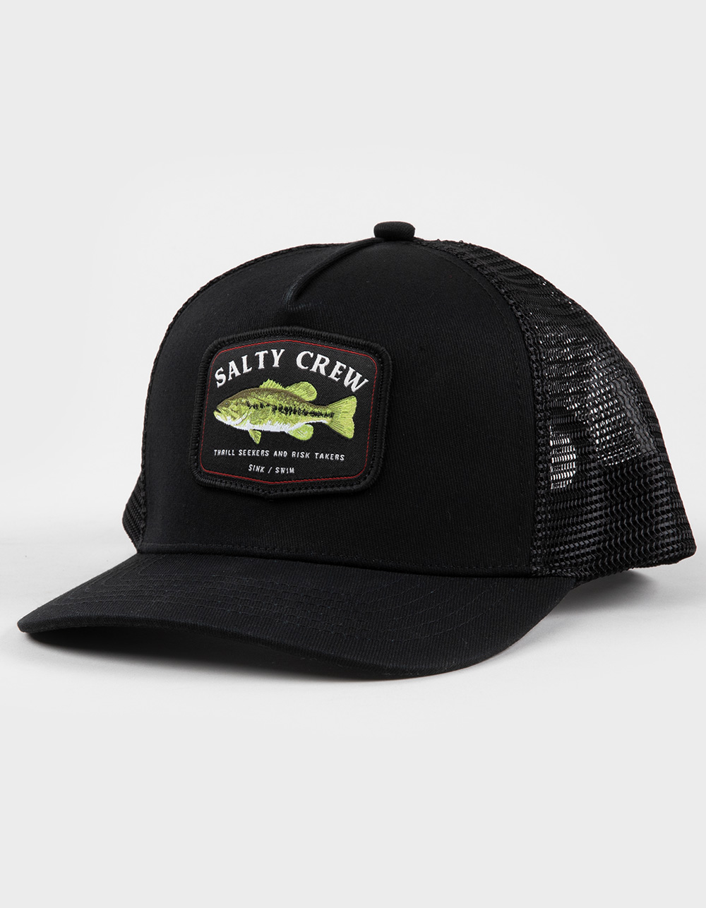 SALTY CREW Bigmouth Retro Boys 5 Panel Trucker Hat - BLACK